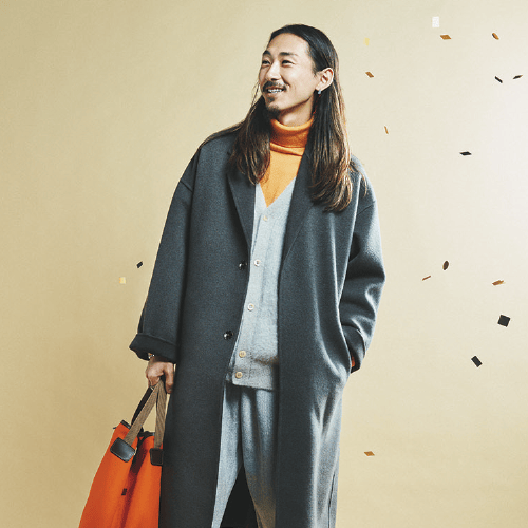 JOURNAL STANDARD（メンズ） / 8F ①sp130s wool-cashmere rever coat  69,300円②max heavy sweatpants  22,000円③wardrobe shaggy cardigan  26,400円