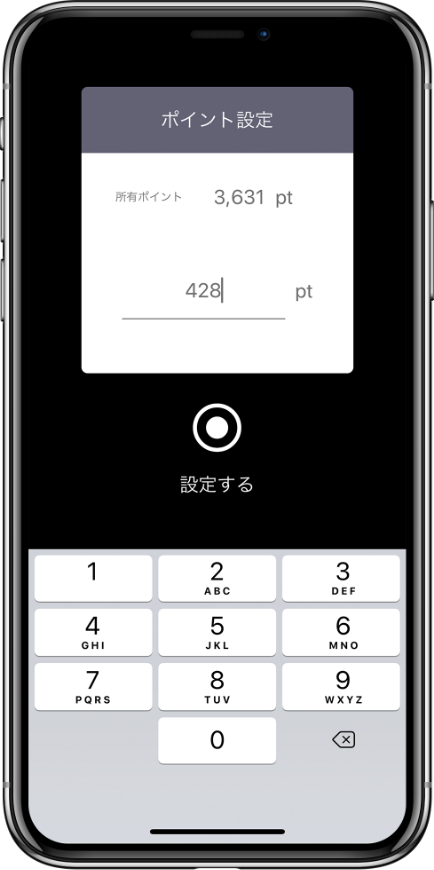 ポイント設定